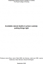Avoidable natural deaths in prison custody: putting things right